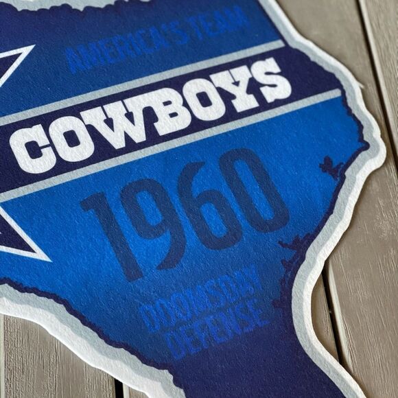 DALLAS Cowboys Felt Pennant Texas Licensed Official NFL Super Bowl Man Cave NWT - Picture 2 of 7